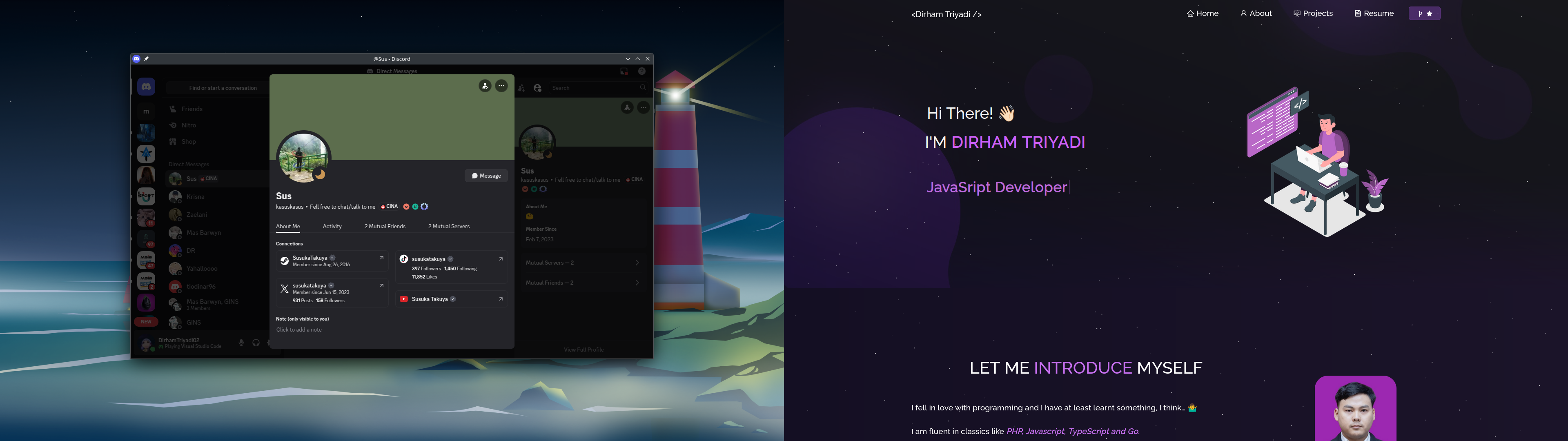 Screenshot portfolio